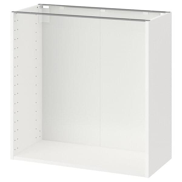 METOD base cabinet frame, white, 80.0x80.0x37.0 cm