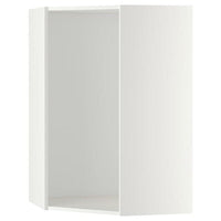 METOD corner wall cabinet, white, 68x37x100 cm