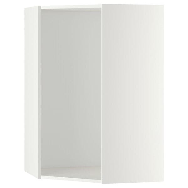 METOD corner wall cabinet frame, white, 67.5x100.0x67.5 cm