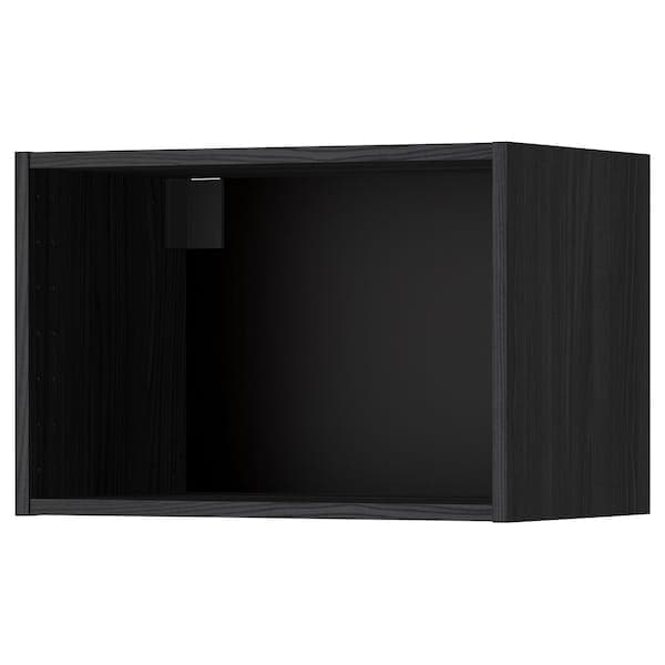 Ikea METOD - Wall cabinet frame, wood effect black, 60x37x40 cm