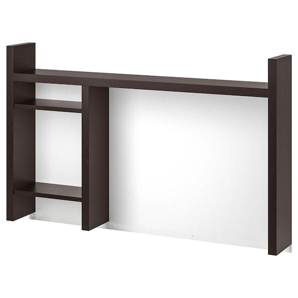 MICKE - MICKE Add-on unit high, black-brown, 105x65 cm