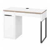MICKE desk, white/anthracite, 105x50 cm