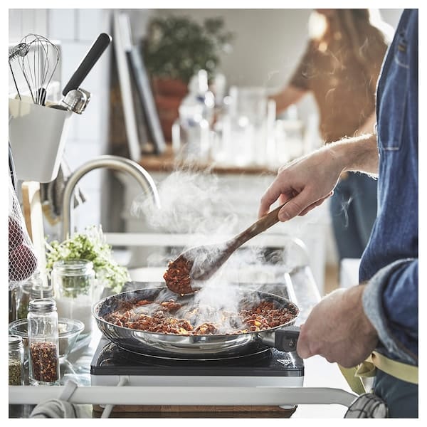 Ikea MIDDAGSMAT - Frying pan, non-stick coating/stainless steel, 28 cm