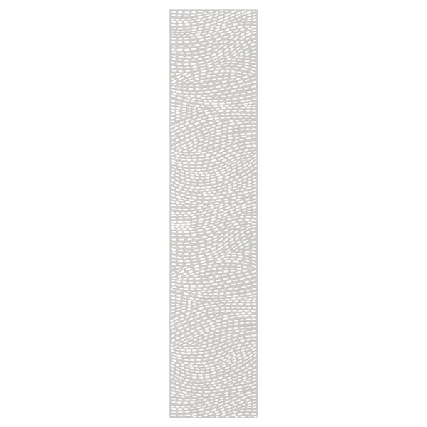 MISTUDDEN door, grey/patterned, 50x229 cm