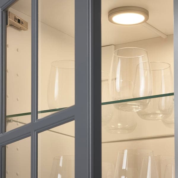 MITTLED - LED spotlight, aluminum-colored adjustable light intensity , - best price from Maltashopper.com 10528628