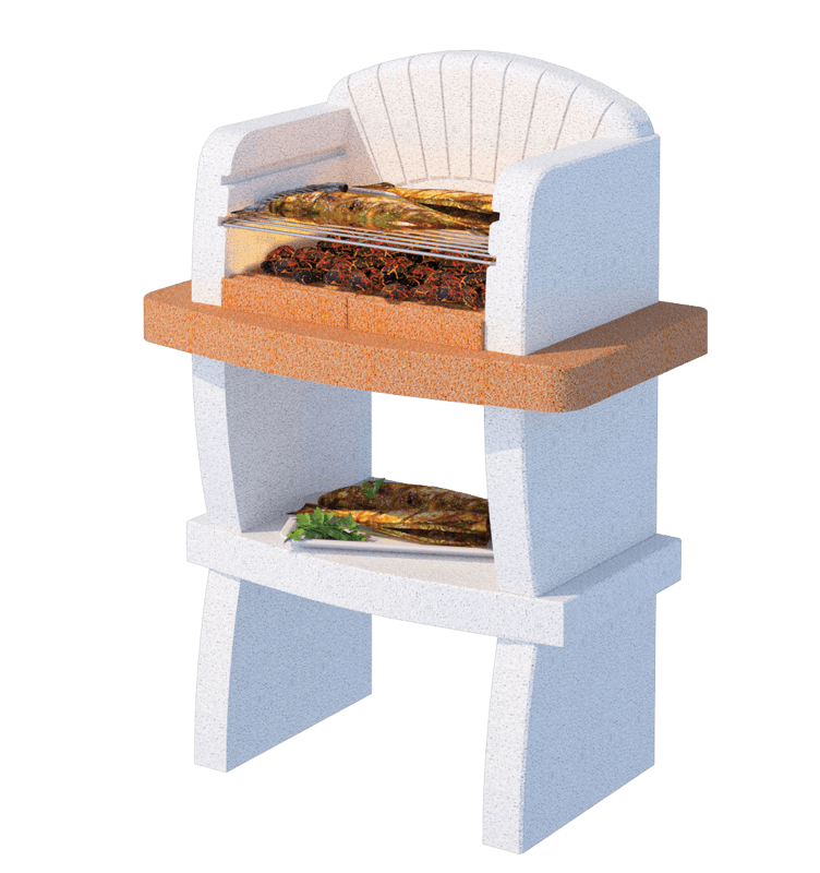 Bricocenter CONCRETE WOOD AND CHARCOAL BARBECUE MODENA VZ LINE