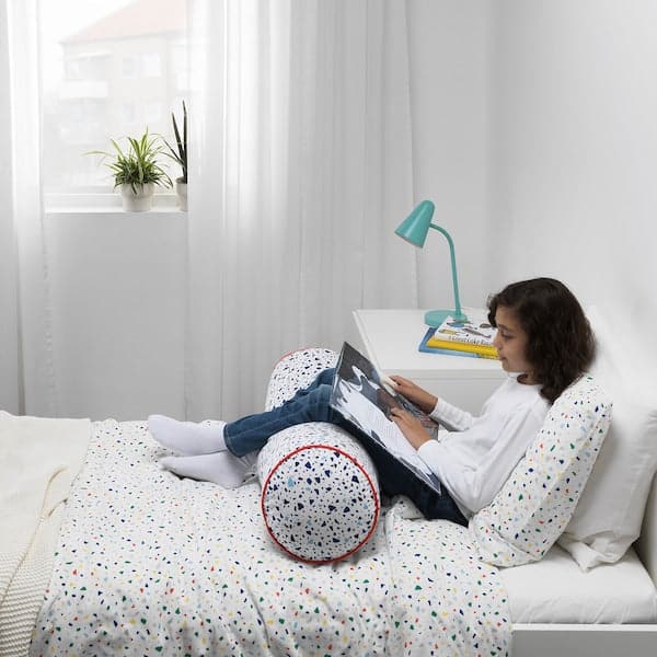 MÖJLIGHET - Duvet cover and pillowcase, white/mosaic patterned, 150x200/50x80 cm - Premium Bedding from Ikea - Just €15.99! Shop now at Maltashopper.com