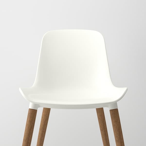 Ikea MÖRBYLÅNGA / GRÖNSTA - Table and 4 chairs, oak veneer brown stained/white, 140x85 cm
