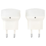 MÖRKRÄDD LED nightlight with sensor, white, 45 mm, 2 pack