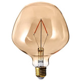 MOLNART LED bulb E27 120 lumen, bell-shaped brown clear glass, 132 mm