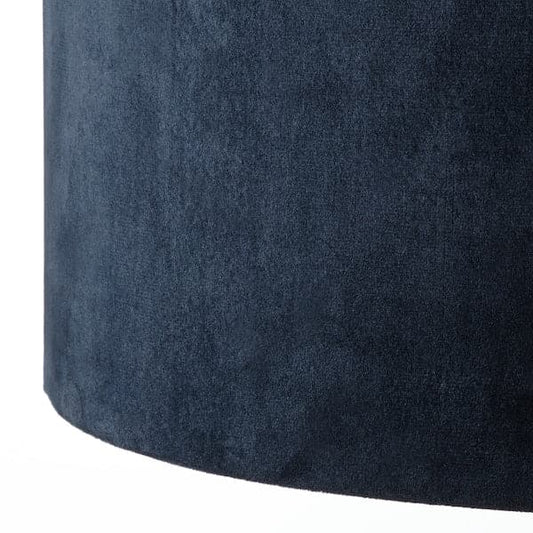 Ikea MOLNSKIKT - Lamp shade, dark blue velvet, 42 cm