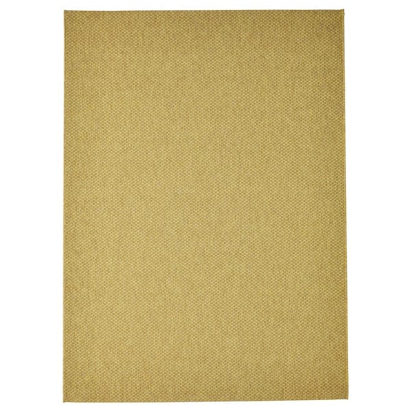 Ikea MORUM - Flat woven carpet int/east, light yellow,160x230 cm