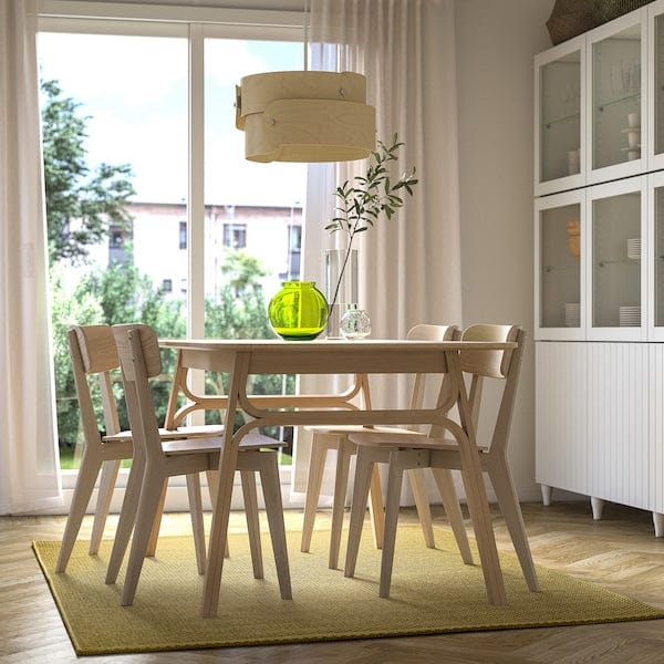 Ikea MORUM - Flat woven carpet int/east, light yellow,160x230 cm