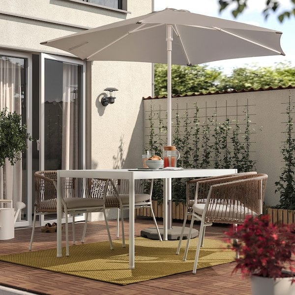 Ikea MORUM - Flat woven carpet int/east, light yellow,160x230 cm