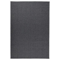 MORUM rug flatwoven, in/outdoor, dark grey, 160x230 cm