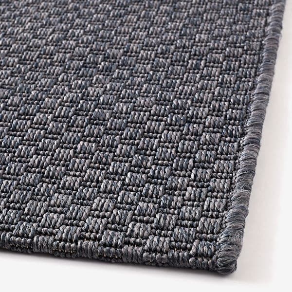 MORUM - Rug flatwoven, in/outdoor, dark grey, 80x200 cm - best price from Maltashopper.com 10203573