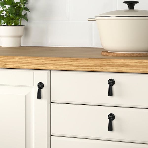 MOSSARYD - Drop handle, black, 49 mm - best price from Maltashopper.com 50370353