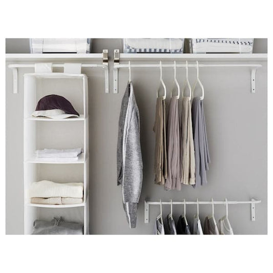 MULIG - Clothes bar, white, 60-90 cm - best price from Maltashopper.com 30179435