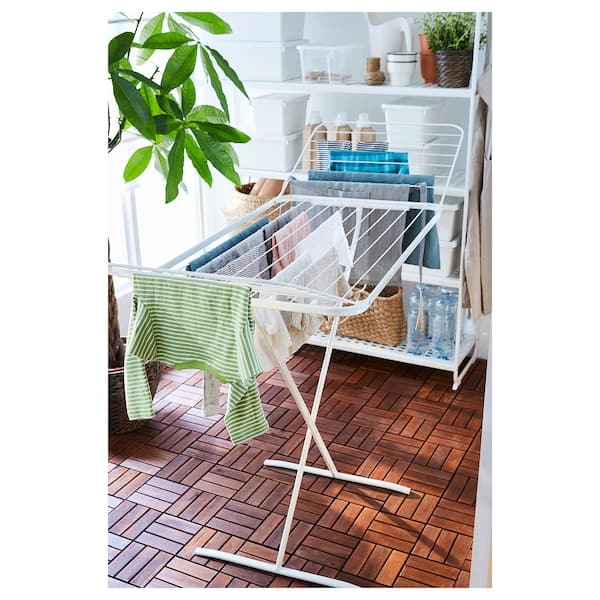 MULIG - Drying rack, in/outdoor, white - best price from Maltashopper.com 50228755