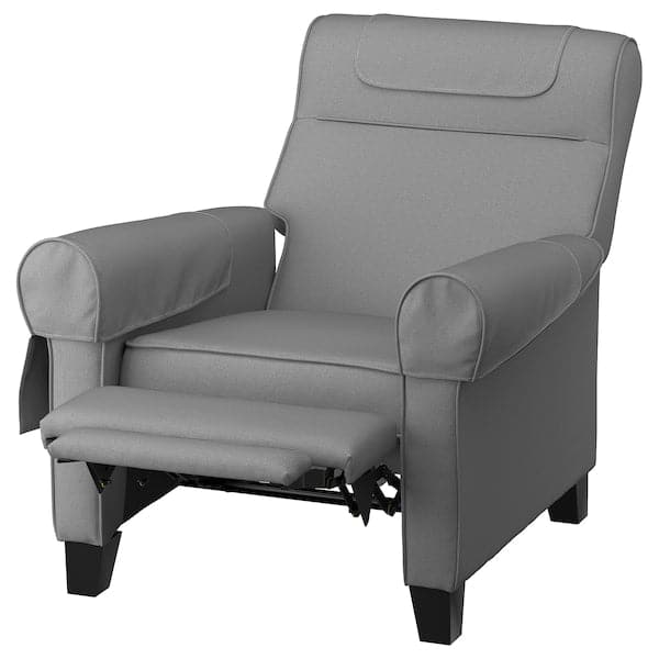 MUREN Reclining Chair - Light Grey Remmarn , - best price from Maltashopper.com 00438553