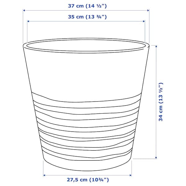 MUSKOT - Plant pot, white , - best price from Maltashopper.com 90308199