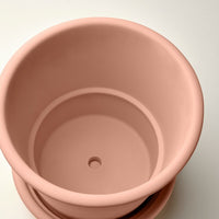 MUSKOTBLOMMA - Vase with saucer, indoor/outdoor terracotta,24 cm - best price from Maltashopper.com 40560725