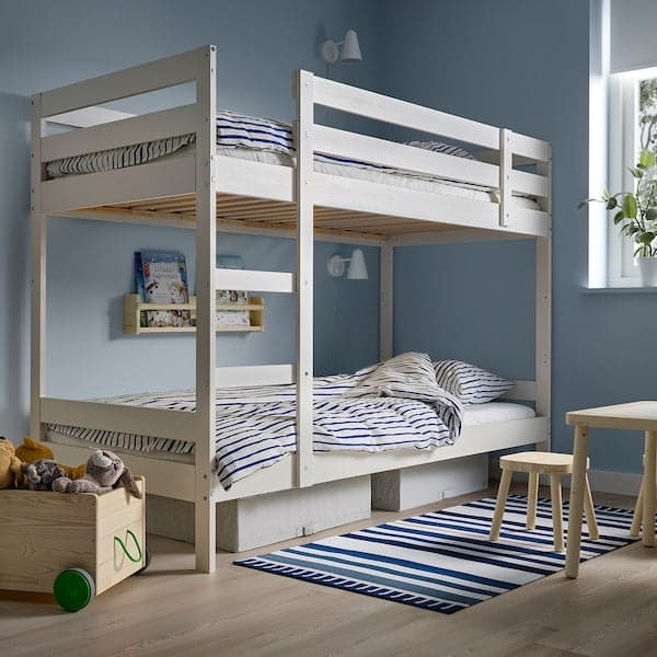MYDAL - Bunk bed frame, white, 90x200 cm - best price from Maltashopper.com 20467629