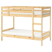 MYDAL bunk bed frame, pine, 90x200 cm