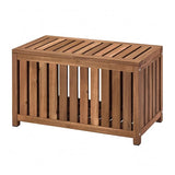 NÄMMARÖ storage box, light brown stained indoor/outdoor, 80x40x45 cm