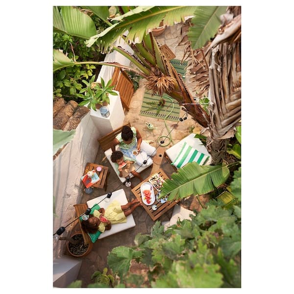 NÄMMARÖ - Backrest for modular sofa, outdoor, light brown stained, 60x56 cm - best price from Maltashopper.com 60510305