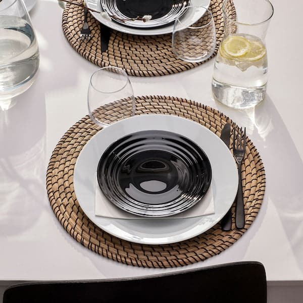 Ikea NÄTBARB - Side plate, black, 19 cm