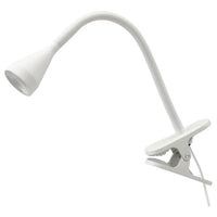 NÄVLINGE LED clamp spotlight, white, 34 cm