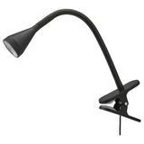NÄVLINGE LED clamp spotlight, black, 34 cm