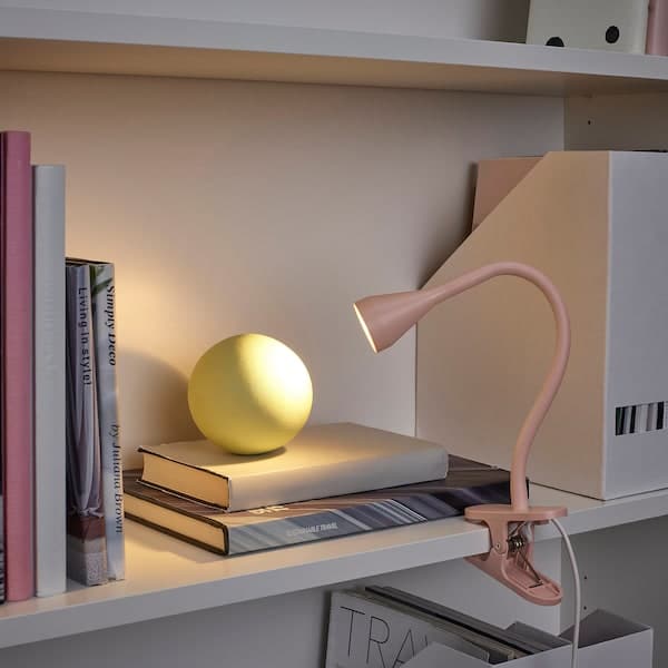 NÄVLINGE LED filler with clamp - pale pink , - best price from Maltashopper.com 90511087