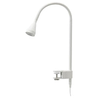 NÄVLINGE LED wall/clamp spotlight, white, 63 cm