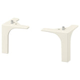 NANNARP leg, white, 100 mmx100 mmx100 mm cm, 2 pack