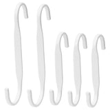 NEREBY s-hook, white, 5 pack