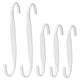 NEREBY s-hook, white, 5 pack