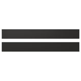 NICKEBO drawer front, matt anthracite, 80x10 cm, 2 pack