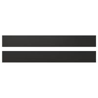 NICKEBO drawer front, matt anthracite, 80x10 cm, 2 pack