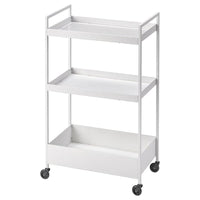 NISSAFORS trolley, white, 50.5x30x83 cm