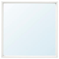 NISSEDAL mirror, white, 65x65 cm