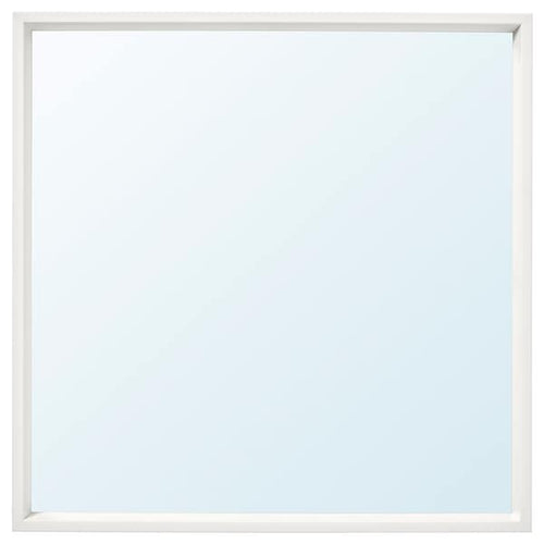 NISSEDAL - Mirror, white, 65x65 cm