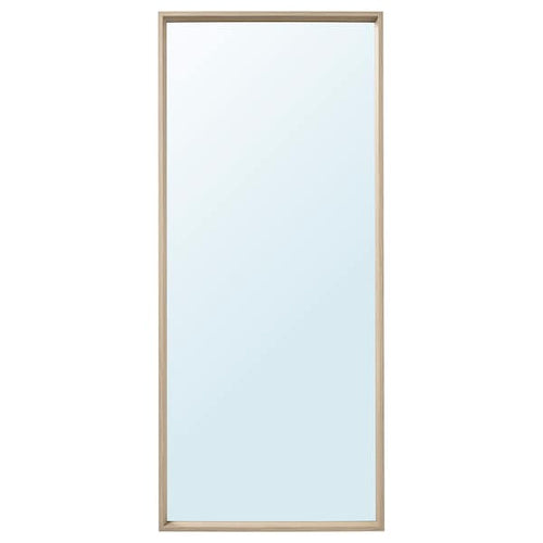 NISSEDAL - Mirror, white stained oak effect, 65x150 cm