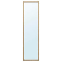 NISSEDAL mirror, white stained oak effect, 40x150 cm