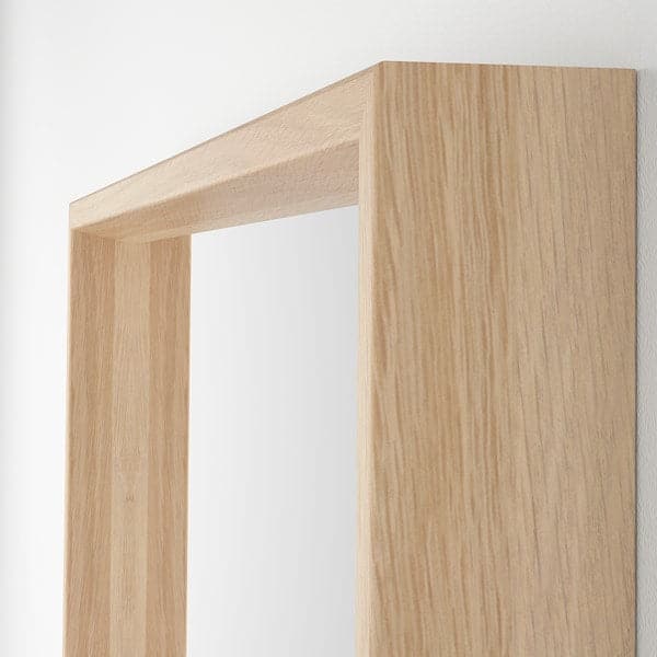 NISSEDAL - Mirror, white stained oak effect, 65x150 cm - best price from Maltashopper.com 20390871