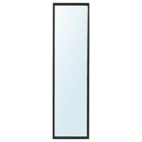 NISSEDAL mirror, black, 40x150 cm