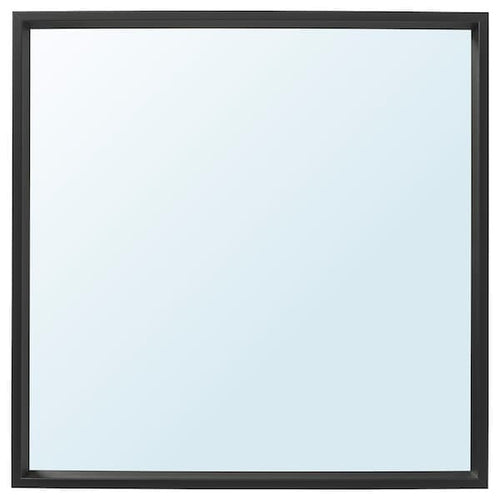 NISSEDAL - Mirror, black, 65x65 cm