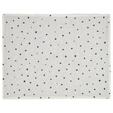 NISSÖGA place mat, white/dark blue, 45x35 cm