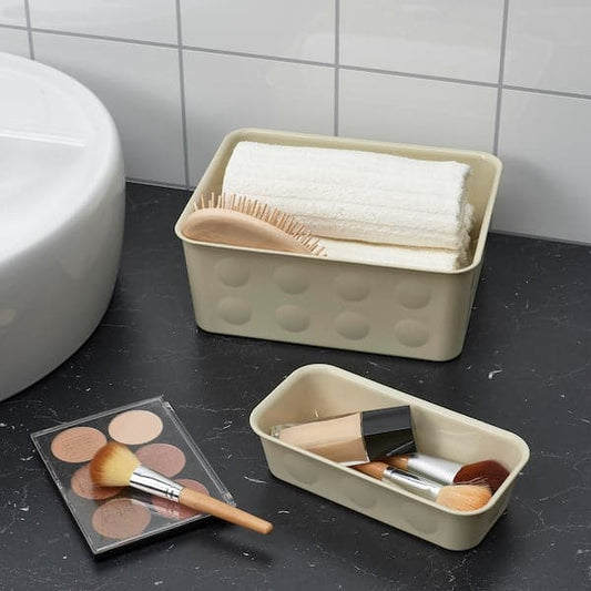 Ikea NOJIG - Organiser, plastic/beige, 10x20x5 cm